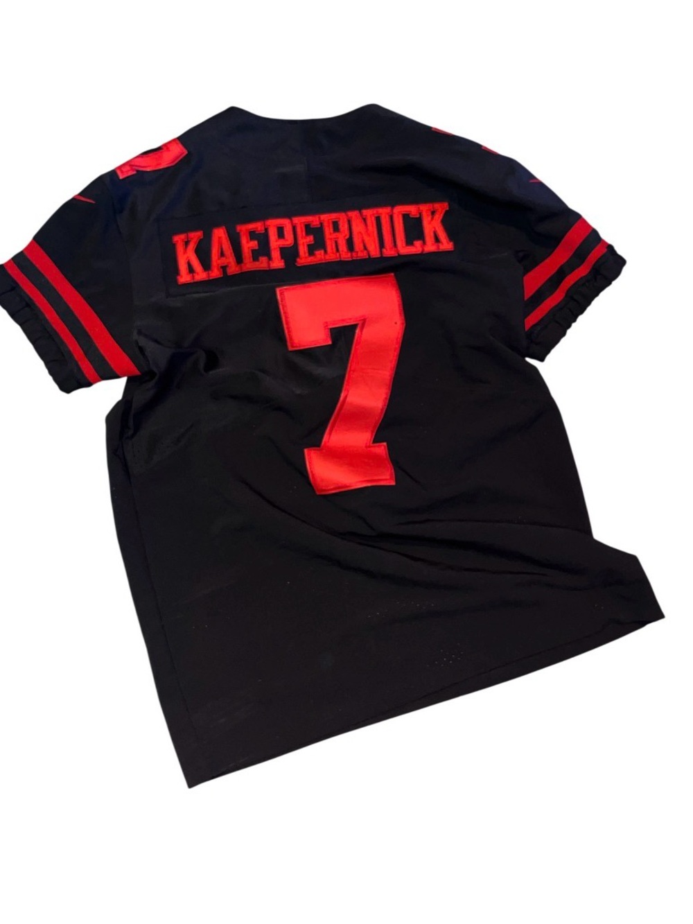 NIKE San Francisco 49ers Colin kaepernick #7 black red men’s jersey XL on field
